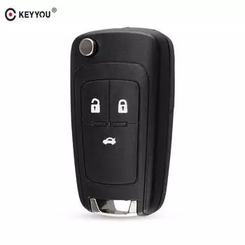KEYYOU для OPEL VAUXHALL Insignia Astra Zafira для Chevrolet Cruze для Buick 3-кнопочный складной пульт дистанционного ключа автомобиля