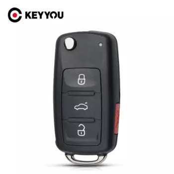 KEYYOU для VW Eos Golf GTI Passat Touareg Jetta Beetle Polo Up Tiguan Touran Touareg 5K 0837202 Чехол для дистанционного ключа AD с 4 кнопками