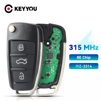 KEYYOU IYZ 3314 4F0837220M 4F0837220T 8E чип 315 434 МГц FSK для 2006 -2015 Audi A6 Q7 S6 пульт дистанционного управления