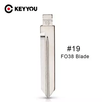 KEYYOU KD #19 KD Дистанционное необработанное пустое металлическое лезвие типа #19 FO38 для Ford Lincoln Mercury в США удаленный Автомобильный ключ Дистанционное лезвие