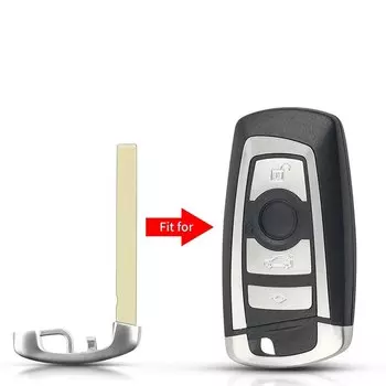 KEYYOU Лезвие ключа для BMW MiNi 3 5 6 7 серии X5 X6 Новая серия 5, 7 Аварийная необрезанная вставка Пустой лезвие ключа Умный дистанционный ключ Подходит для