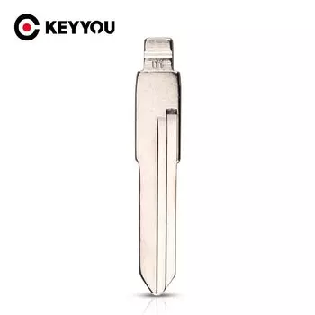 KEYYOU NO.01 Автомобильный ключ металлическое лезвие подходит для VW Santana Jetta Golf для Audi 100 #01 Замена пустого ключа необработанный лезвие автомобильный Стайлинг