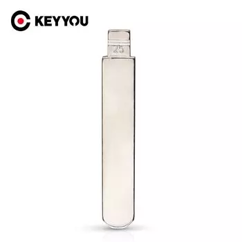 KEYYOU NO.25 металлический необработанный запасной пульт дистанционного управления Складной флип-Ключ HON66 для Honda Accord Fit Civic City BYD Автомобильный ключ без надписей