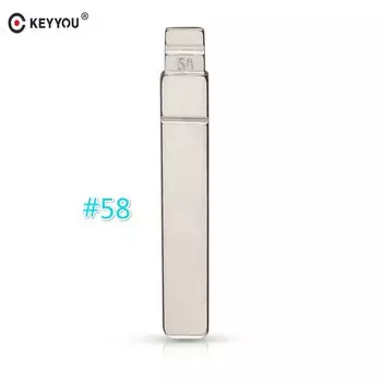 KEYYOU NO.58 Автомобильная Замена полотно дистанционного ключа для Citroen Peugeot 307 207 308 откидной ключ пустой VA2 лезвие без паза
