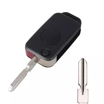 KEYYOU откидной складной удаленный автомобильный ключ для Mercedes Benz W168 W124 W202 W203 A C E ML C CL S SL SEL SLK E113 Fob HU64 HU39