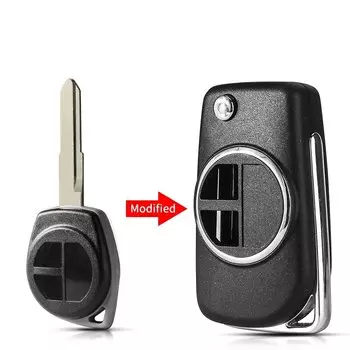 KEYYOU, складной модифицированный ключ для Suzuki Swift grand Vitara Alto SX4, корпус ключа с дистанционным управлением, фотоэлемент HU133R/SZ11R, лезвие, автомобильные аксессуары