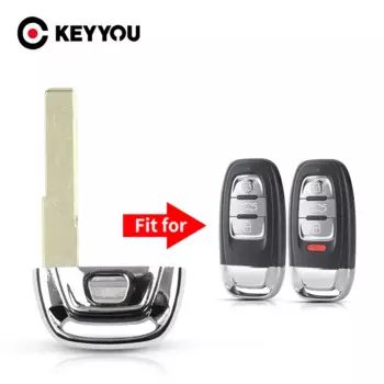 KEYYOU Сменный ключ аварийного ключа, лезвие для ключа зажигания для Audi A3 A4 A5 A6 A7 A8 Q5 Allroad HAA HU66 лезвие