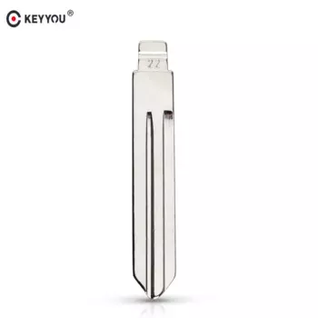 KEYYOU Тип #22, металлическая заготовка для Nissan A33, Tiida, Teana, Livina, Sunny, для Opel, необрезанная застежка, флип-лезвие для ключей модели KD, NSN14