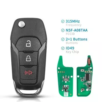 KEYYOU умный автомобильный пульт дистанционного управления для Ford F150 F250 F350 Fusion 2013-2018 FCC ID: флуоресцентный чип 315 МГц 3/4 кнопки