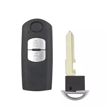 KEYYOU, умный дистанционный ключ, экстренный брелок для автомобильного ключа для Mazda 3, 5, 6 дюймов, зеркальный фонарь, модель 2006-2013 Axela