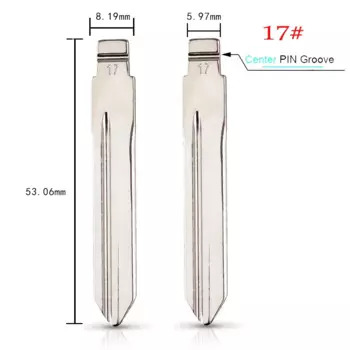 KEYYOU Uncut № 17 #53 #54 #58 #72 #73 #83 #99 #122 для Citroen C4L Triumph для Peugeot 307 207 Автомобильный ключ VA2 HU83 SX9 лезвие