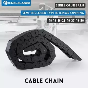 KINDLELASER Кабельная цепь Полузакрытое внутреннее отверстие 18x18 18x25 18x37 18x50 Пластиковая передача буксирного троса