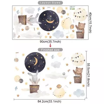 Kingsmile наклейки на стену мультфильмы детские