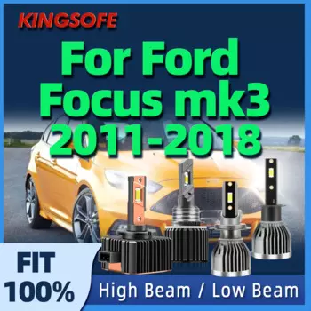 KINGSOFE светодиодный фары H1 H7 H15 D3S 110W Автомобильные фары высокой мощности для Ford Focus mk3 2011 2012 2013 2014 2015 2016 2017