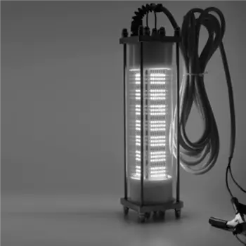 KINLAMS Подводный светильник для рыбалки 120 Вт зеленый белый 7 м