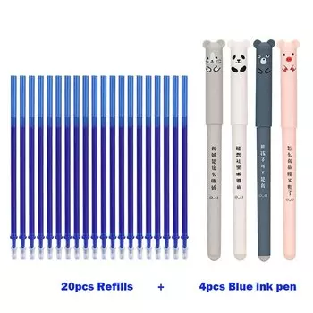 Kissbuty стираемые гелевые ручки Kawaii Pig Bear Cat 0,35 мм