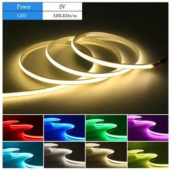 KISUFU Светодиодная лента 5 мм 320LED/M