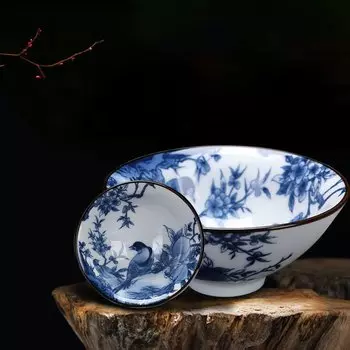 Китайская фарфоровая чайная чашка ручной работы