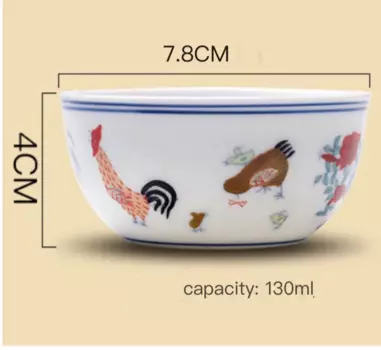 Китайская керамическая чашка abay с изображением курицы