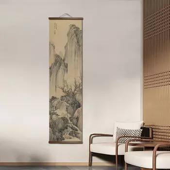 Китайская пейзажная живопись на холсте ZHUGEGE
