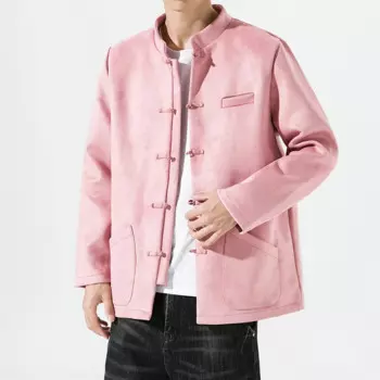 Китайская традиционная одежда на весну и осень, искусственная замша, женская модная Свободная куртка, костюм Тан в японском стиле Харадзюку, пальто