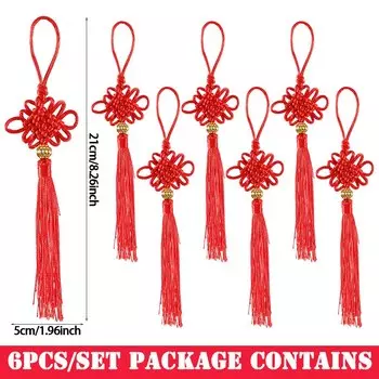 Китайские шелковые узлы с кисточками