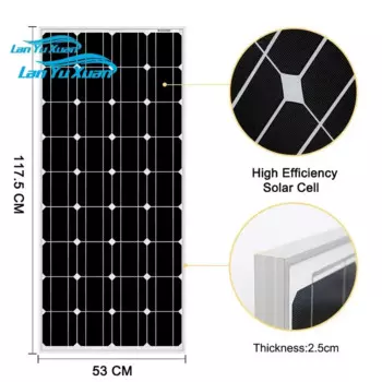 Китайский бренд, солнечная панель, 100 Вт, монокристаллический кремний, 18 в, Силиконовые элементы, высококачественное зарядное устройство для аккумулятора