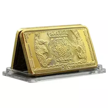 Китайский дракон и Феникс золотая монета