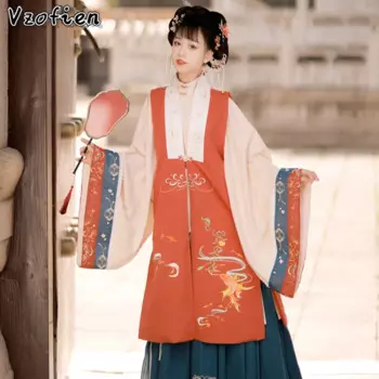 Китайское традиционное платье ханьфу с вышивкой, платье феи, танцевальные костюмы для взрослых, принцесса династии Тан, костюм ханьфу на Хэллоуин