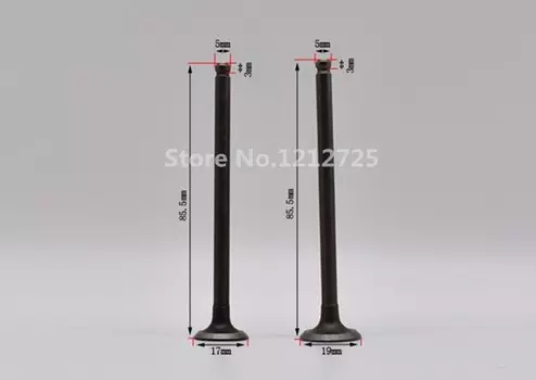 Клапан двигателя для скутера Yamaha BWS 125, 4 в, Впускной Выпускной клапан