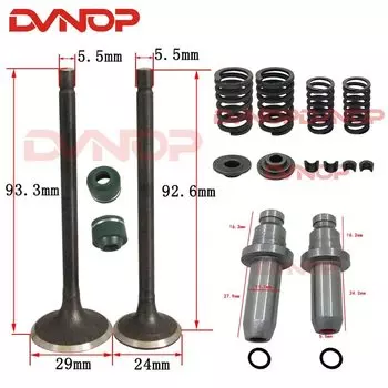 Клапан двигателя мотоцикла, Впускной Выпускной стволовой клапан для Honda CG125 CG 125 125cc Enine, запасные части