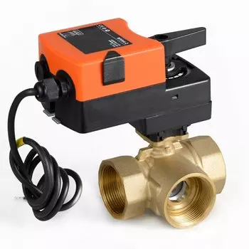 Клапан смешивающий трёхходовой Tsai Fan 1'' 24В 0-10В