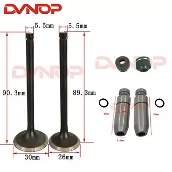 Клапан впускного клапана двигателя мотоцикла, направляющая сальник клапана выхлопа для Suzuki GN125 GS125 GN GS 125 125cc запасные части двигателя