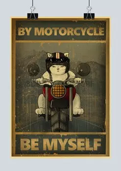 Классическая чёрная кошка плакат Lanxihaibao