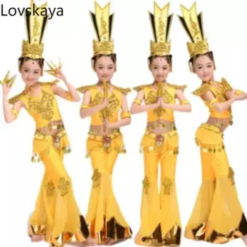 Классическая Детская одежда для выступлений, танцевальные костюмы для девочек