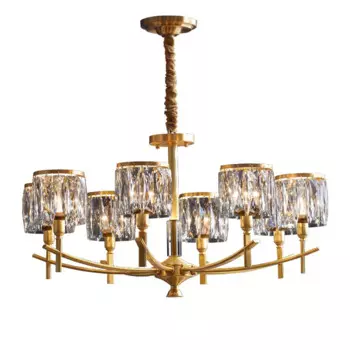 Классическая хрустальная люстра в стиле лофт, потолочная люстра для гостиной, современная светодиодная люстра для спальни K9, хрустальный светильник