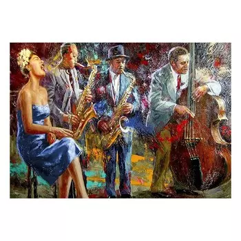 Классическая картина на холсте PANTINGART Музыка джазовая группа