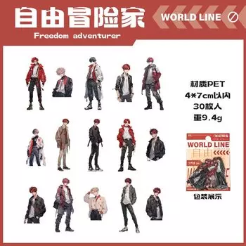 Классические аниме стикеры 30 шт. Gimue