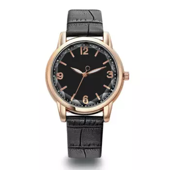 Классические двухцветные простые кварцевые женские часы с простым дизайном Изящные женские модные повседневные наручные часы с циферблатом и кожаным ремешком