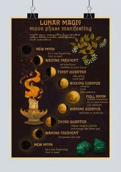 Классические постеры с ведьмой Lanxihaibao