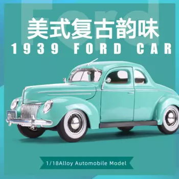 Классический автомобиль Maisto 1:18 1939 Ford Deluxe Coupe, модель автомобиля купе из сплава, коллекционная игрушка в подарок