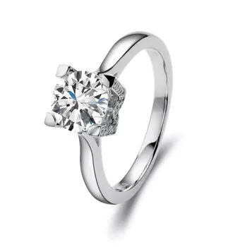 Классический бриллиант D VVS1, белый цвет, фотолабораторный бриллиант с GRA, обручальное кольцо вечности, серебряное кольцо 925 пробы, ювелирные изделия