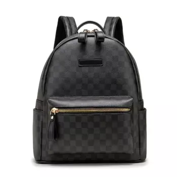 Классический кожаный клетчатый рюкзак, модный мужской рюкзак для улицы, модный школьный портфель для студентов колледжа, сумка для компьютера