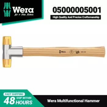 Классический молоток WERA 05000005001, мягкий молоток 100 с пряжками для головки Cellidor, точное мастерство и длительный срок службы