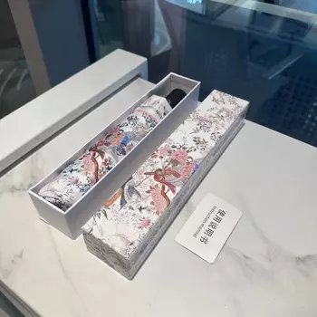 Классический прозрачный зонт Dior с цветами и птицами