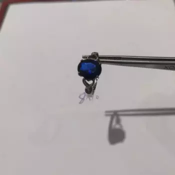 Классическое Обручальное кольцо из серебра 925 пробы с сапфиром для женщин