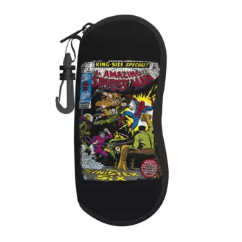 Классные комиксные очки, портативные аксессуары унисекс, компактная защитная коробка для солнцезащитных очков