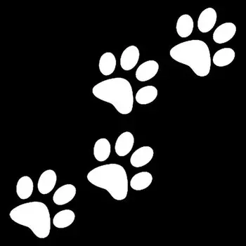 Классный Дизайн Наклейка на автомобиль в виде лапы животного собаки, кота, медведя, отпечатки ног наклейки в виде отпечатка ноги на открытом воздухе Светоотражающие Кузов Машины окно скретч наклейки