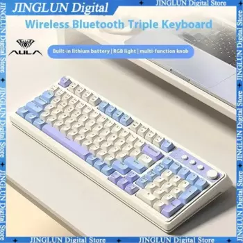 Клавиатура Aula Tarantula S99, беспроводное соединение Bluetooth, трехрежимная игровая офисная машина, эргономичная клавиатура Aula