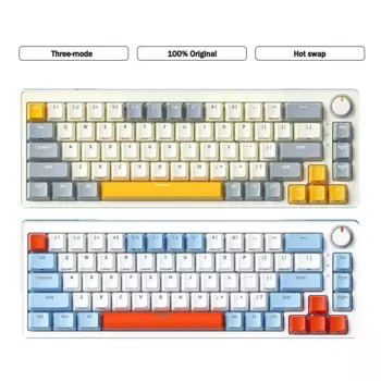 Клавиатура беспроводная Механическая Za68, 3 режима, Usb/2,4g/bluetooth